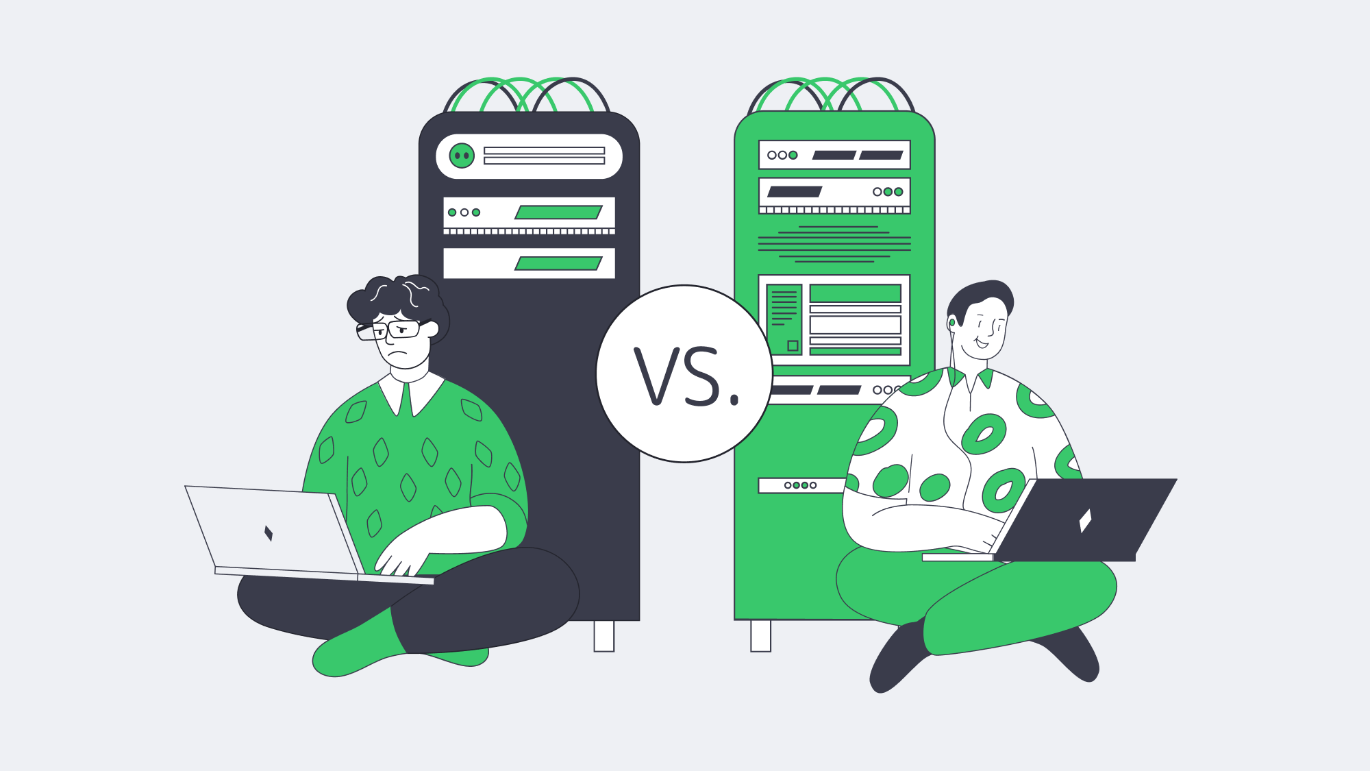 Admin with pager versus managed robotic maintenance servers