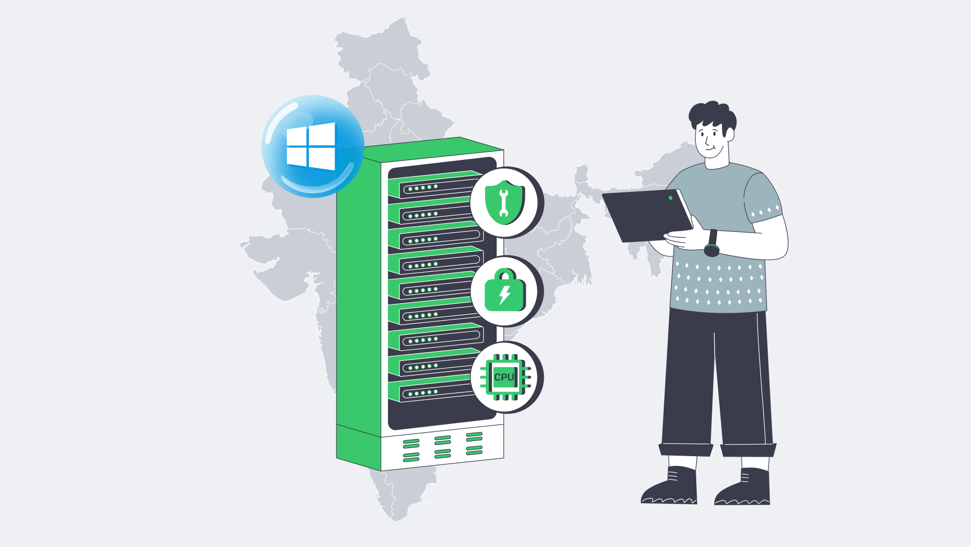 Order your Windows dedicated server in India