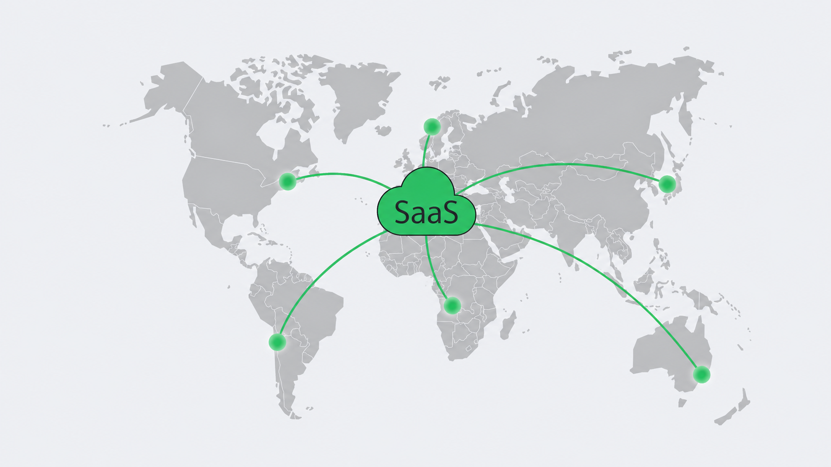 Diagram of SaaS traffic routed through Melbicom CDN PoPs across 39 countries.