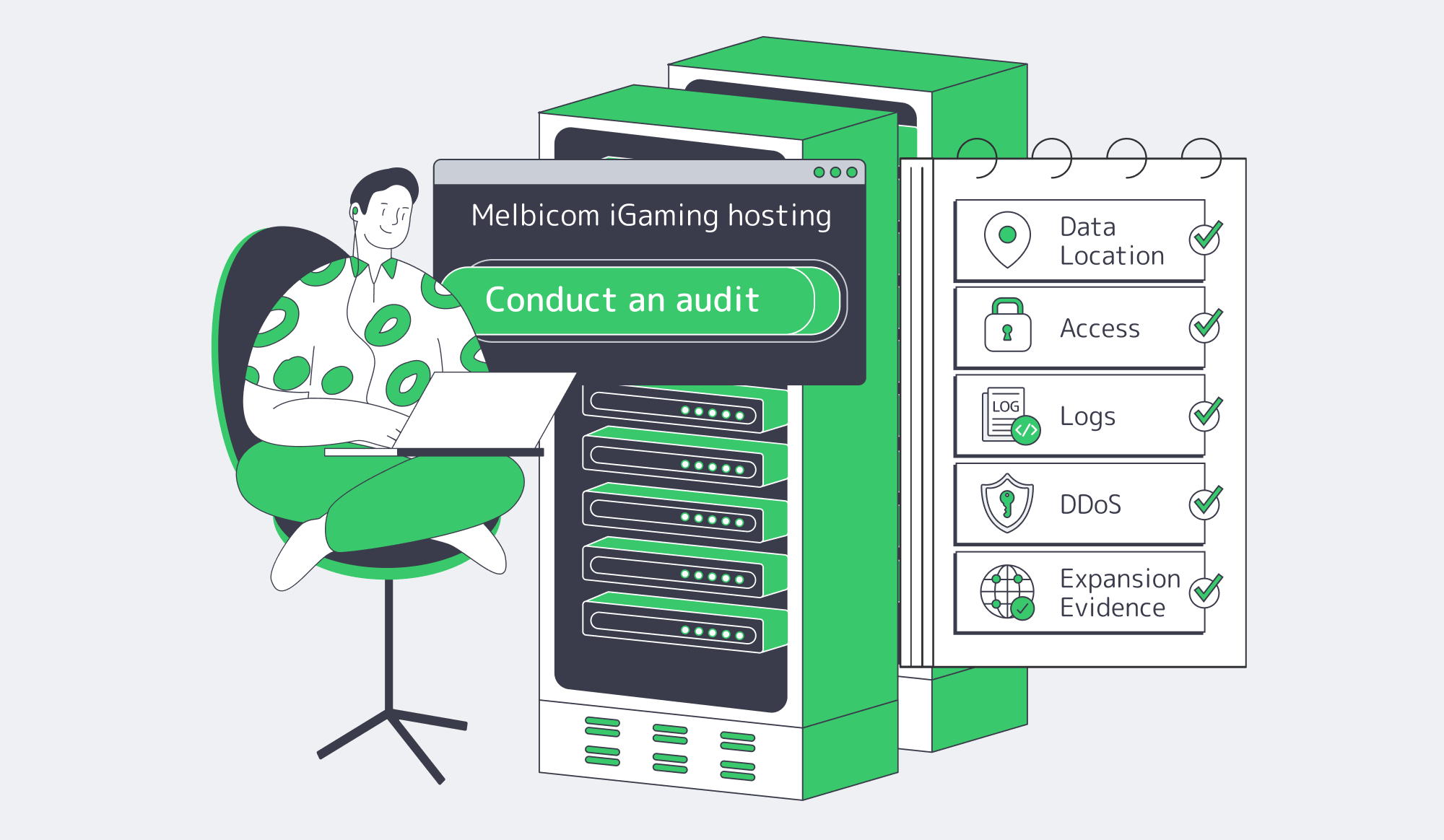 Audit-ready iGaming hosting stack checklist