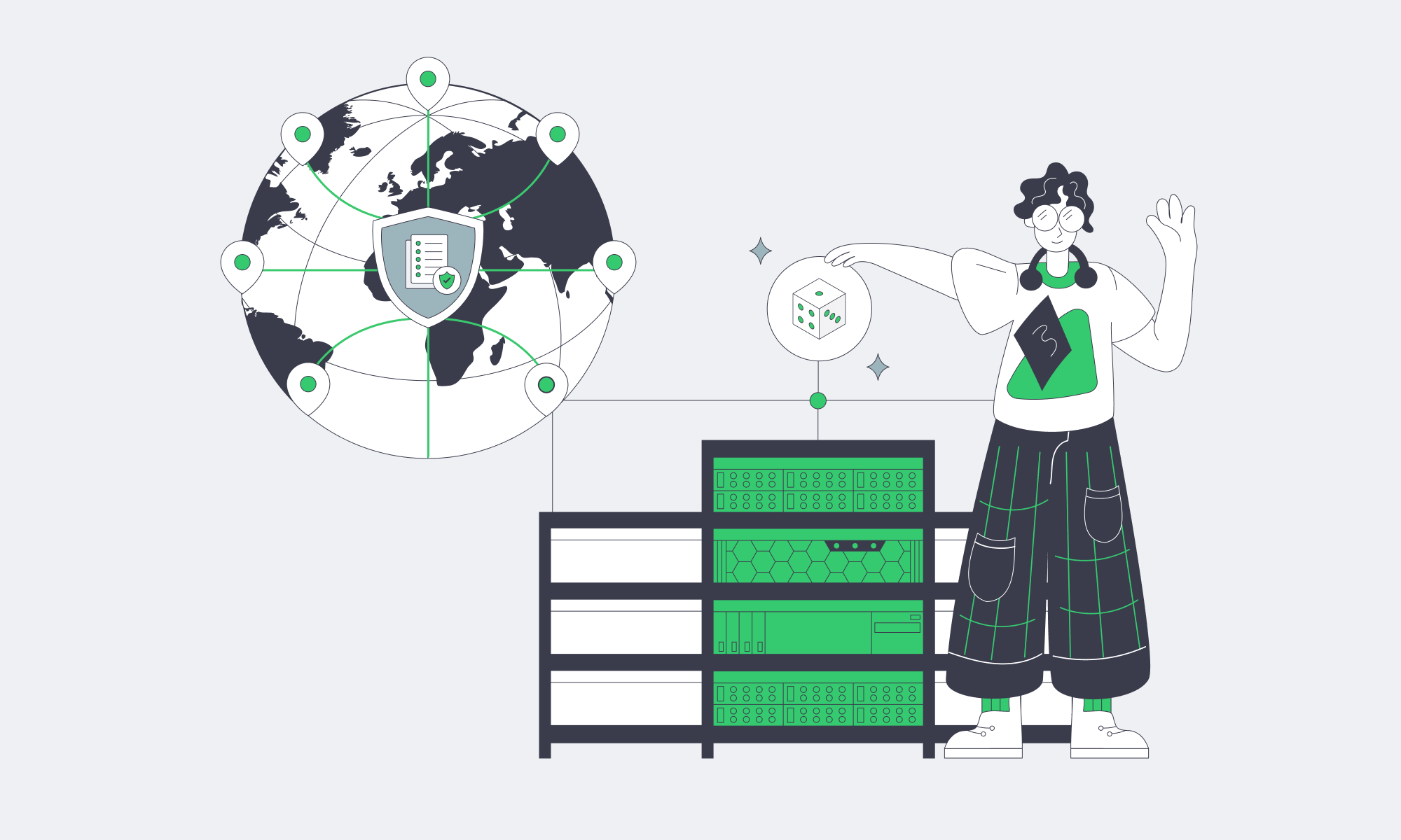 iGaming server infrastructure with global locations and an operational checklist