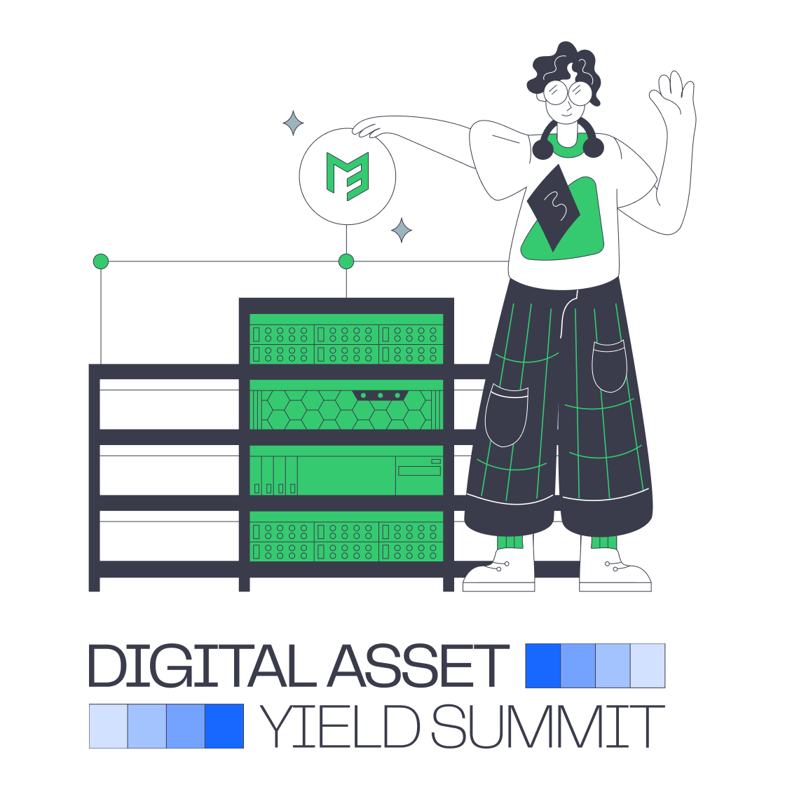 Melbicom Web3 infrastructure illustration for Digital Asset Yield Summit Singapore 2026