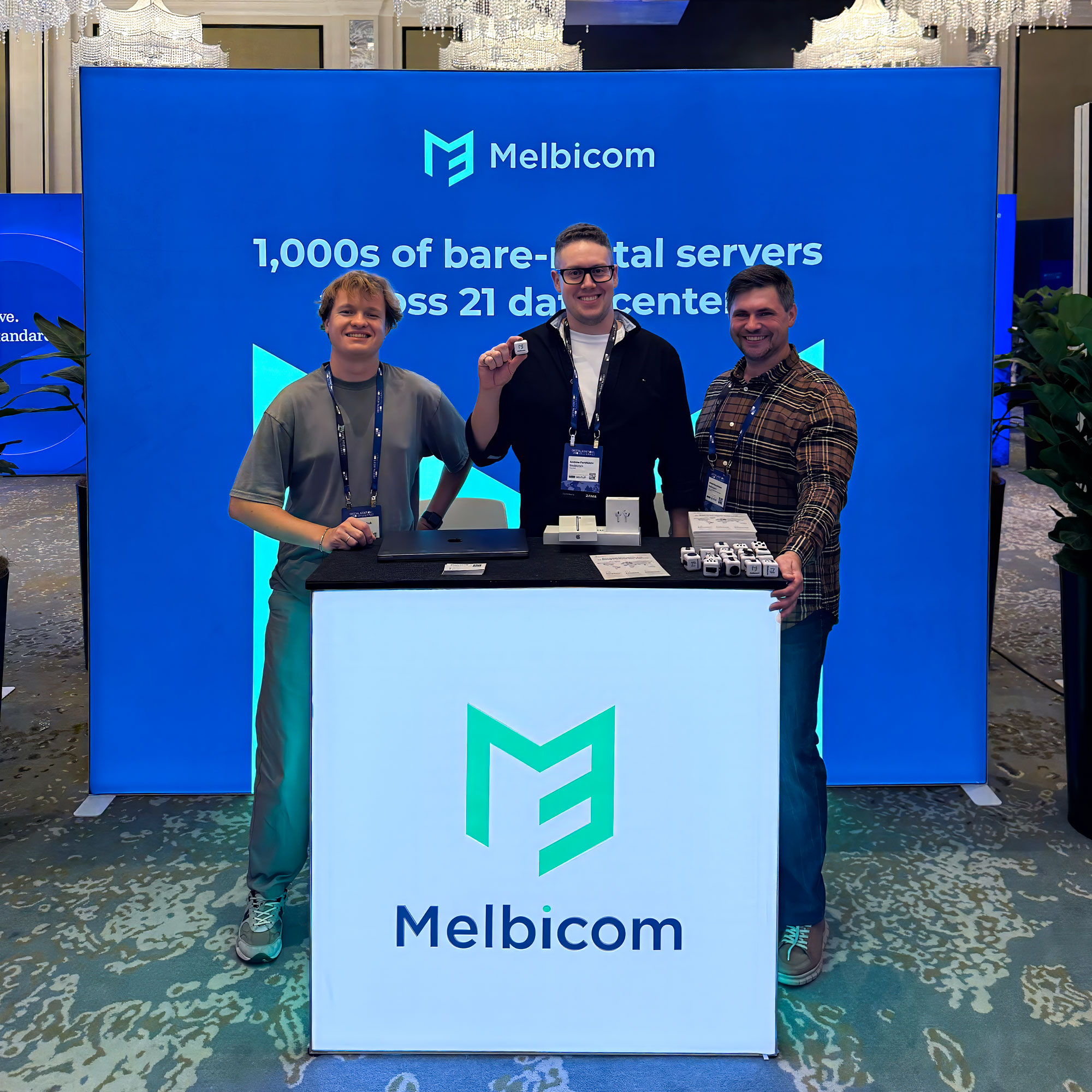 The Melbicom team at DAYS Singapore 2026, Raffles Hotel